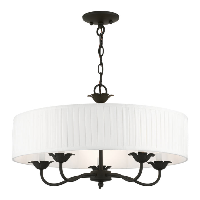 Livex Lighting 41775-04 Five Light Pendant, Black