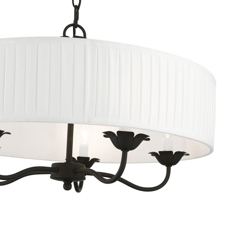 Livex Lighting 41775-04 Five Light Pendant, Black