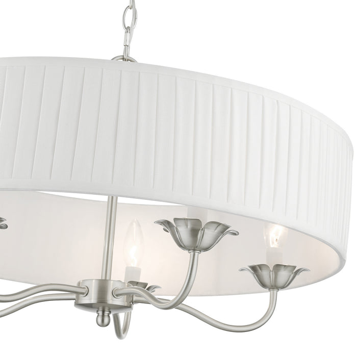 Livex Lighting 41775-91 Five Light Pendant, Brushed Nickel