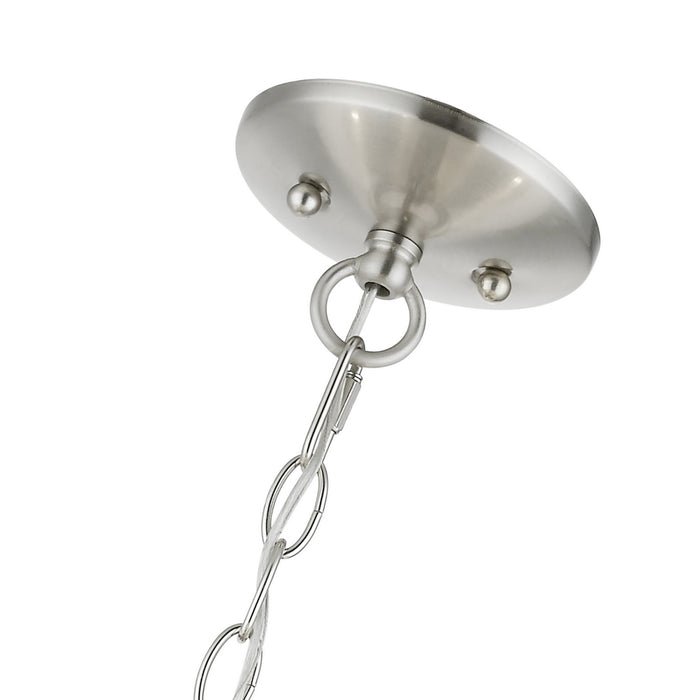 Livex Lighting 41775-91 Five Light Pendant, Brushed Nickel