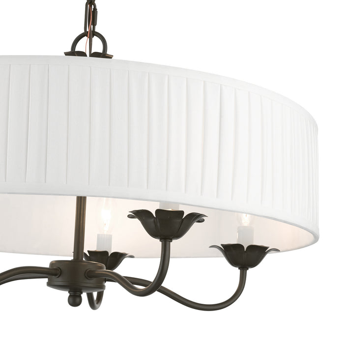 Livex Lighting 41775-92 Five Light Pendant, English Bronze