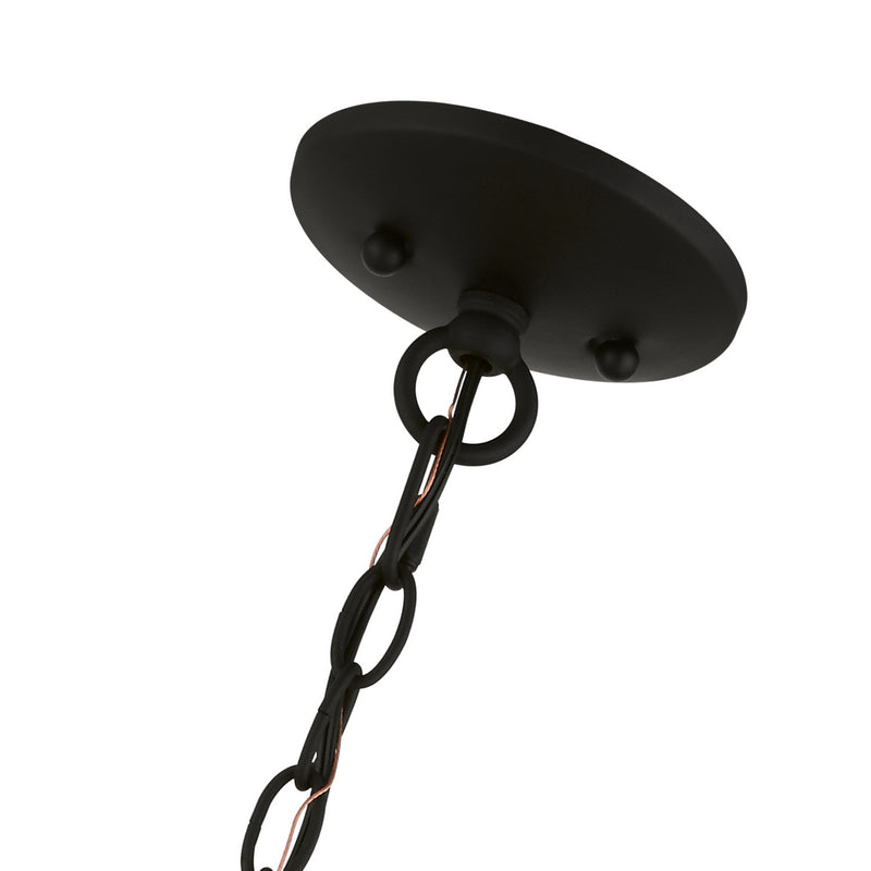 Livex Lighting 41863-04 Three Light Pendant, Black