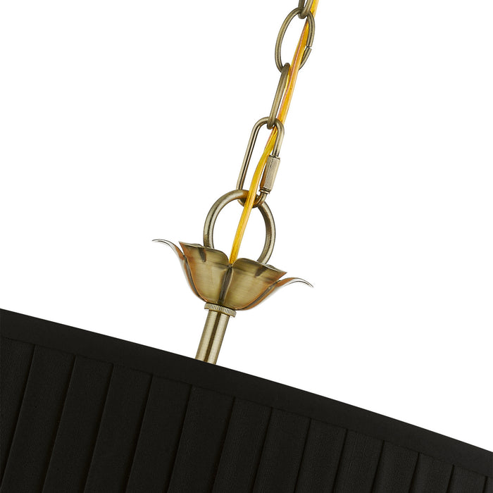Livex Lighting 41865-01 Five Light Pendant, Antique Brass