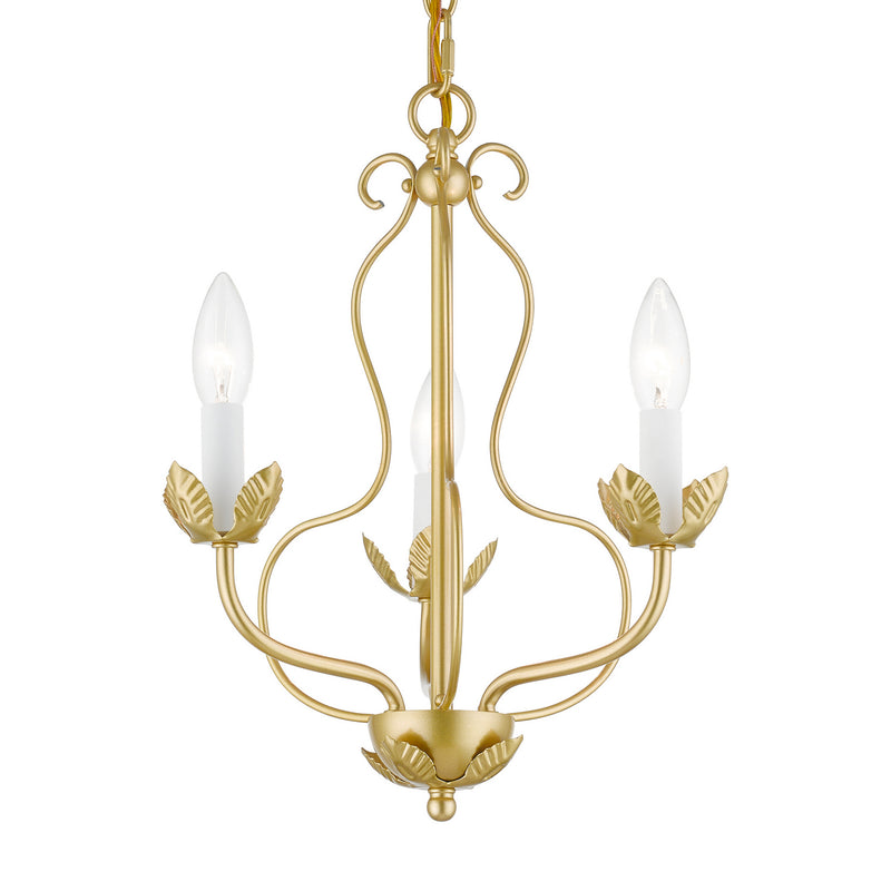 Livex Lighting 42903-33 Three Light Chandelier, Soft Gold
