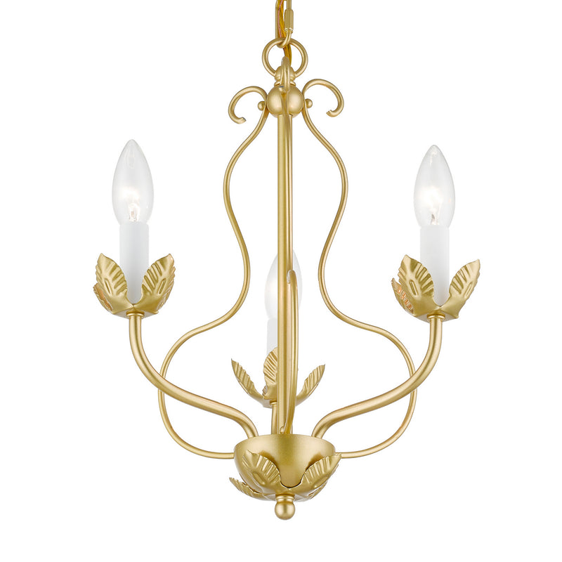 Livex Lighting 42903-33 Three Light Chandelier, Soft Gold