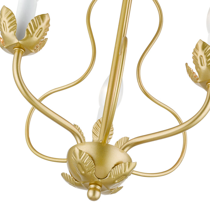 Livex Lighting 42903-33 Three Light Chandelier, Soft Gold