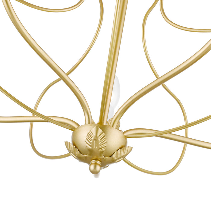 Livex Lighting 42905-33 Five Light Chandelier, Soft Gold