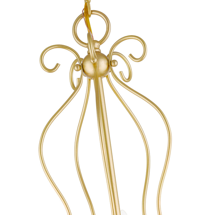 Livex Lighting 42905-33 Five Light Chandelier, Soft Gold