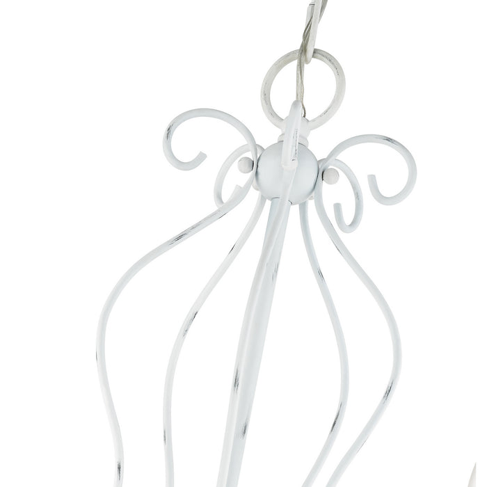 Livex Lighting 42905-60 Five Light Chandelier, Antique White w/ Antique Brasss