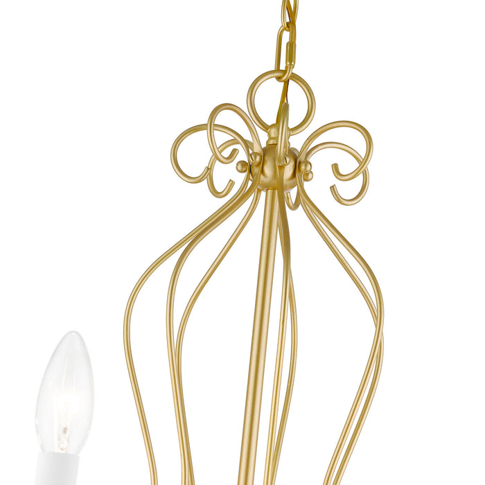 Livex Lighting 42907-33 Seven Light Chandelier, Soft Gold