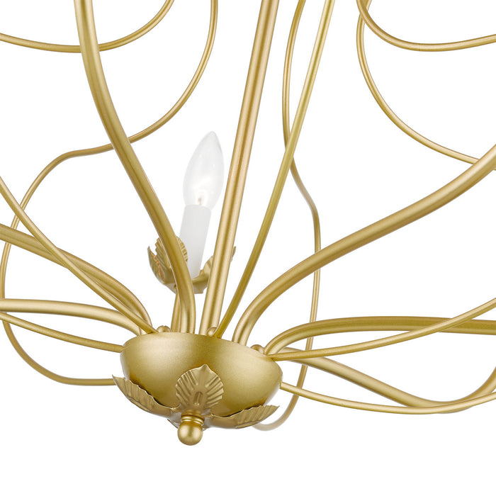 Livex Lighting 42907-33 Seven Light Chandelier, Soft Gold