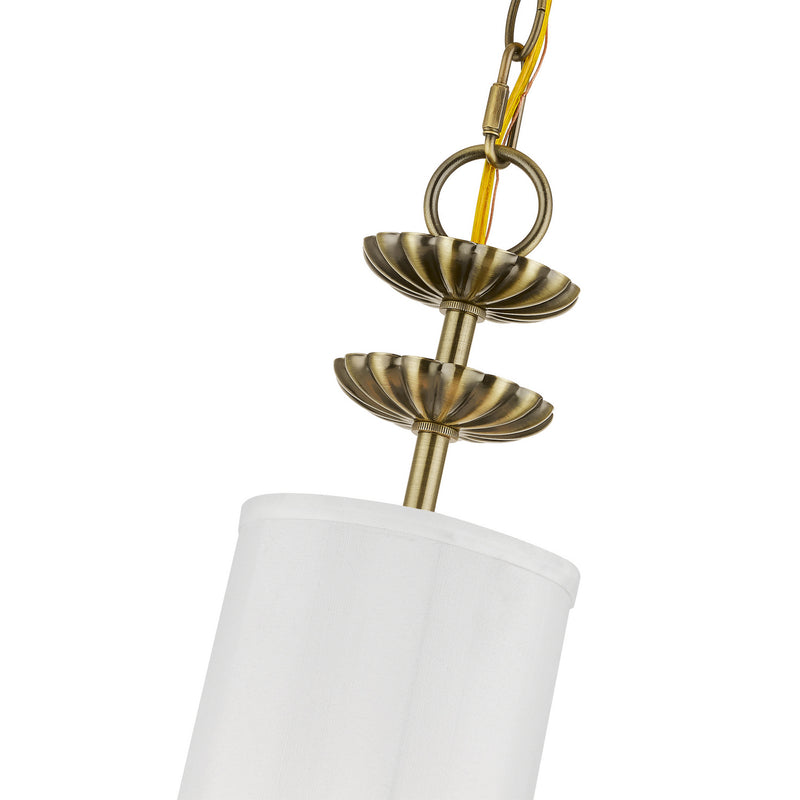 Livex Lighting 42981-01 One Light Mini Pendant, Antique Brass