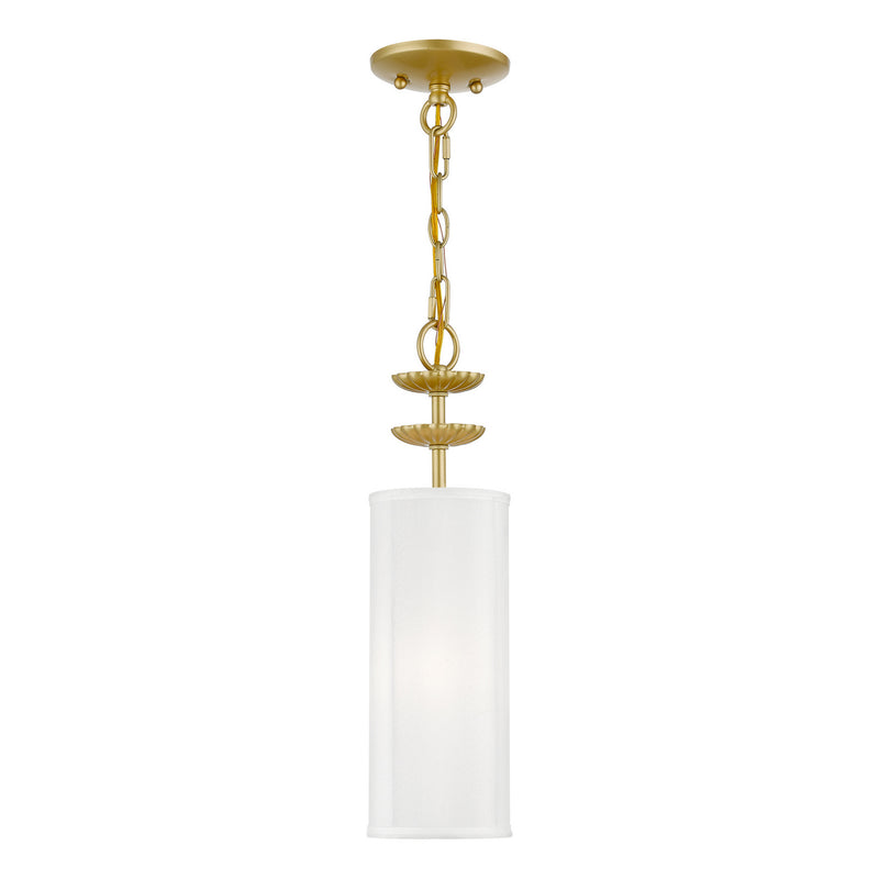 Livex Lighting 42981-33 One Light Mini Pendant, Soft Gold