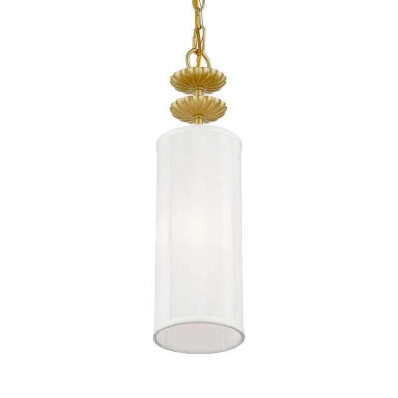 Livex Lighting 42981-33 One Light Mini Pendant, Soft Gold