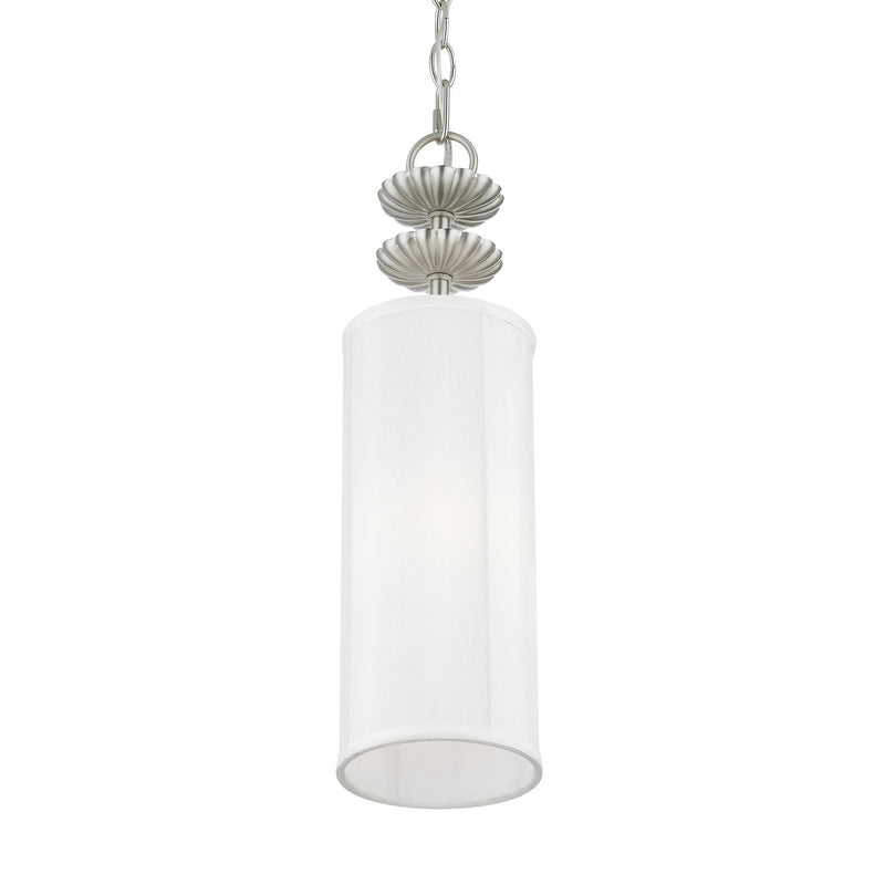 Livex Lighting 42981-91 One Light Mini Pendant, Brushed Nickel