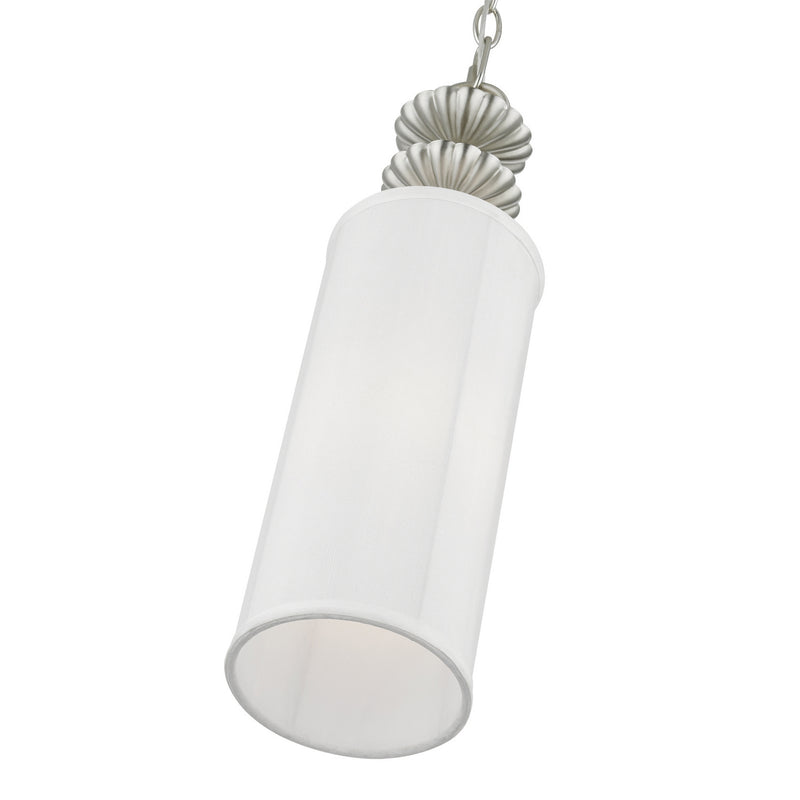 Livex Lighting 42981-91 One Light Mini Pendant, Brushed Nickel