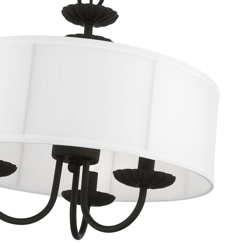 Livex Lighting 42983-04 Three Light Pendant, Black