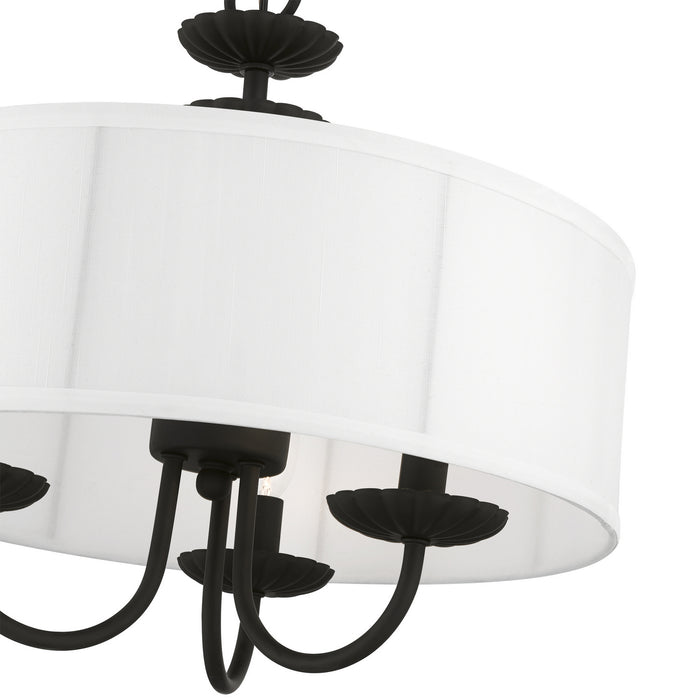 Livex Lighting 42983-04 Three Light Pendant, Black
