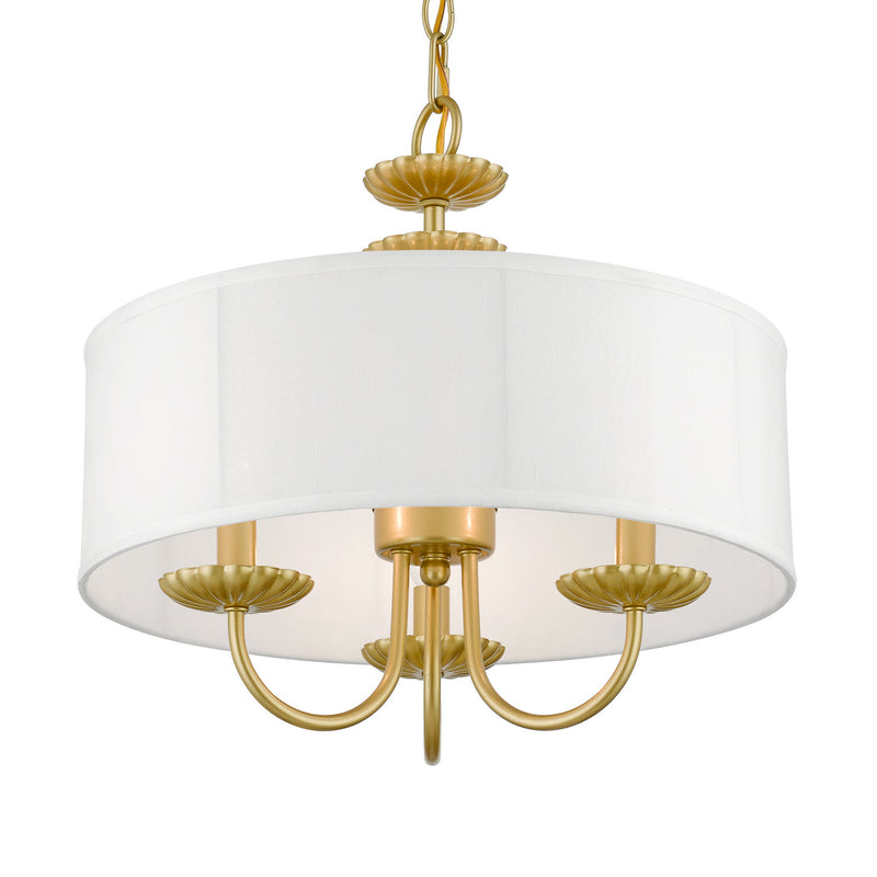 Livex Lighting 42983-33 Three Light Pendant, Soft Gold