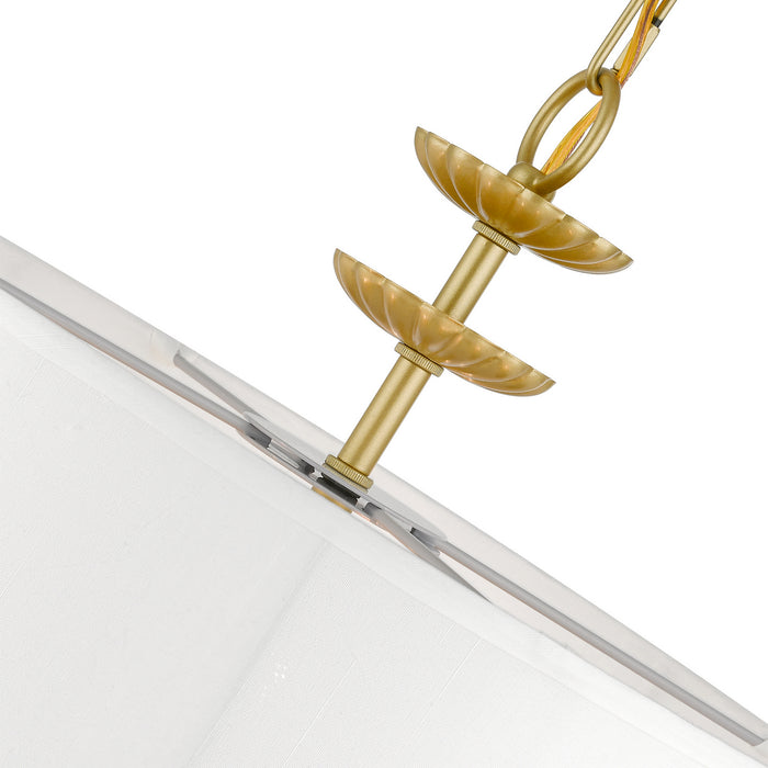 Livex Lighting 42983-33 Three Light Pendant, Soft Gold