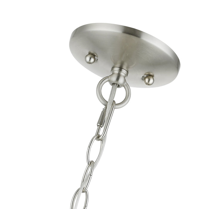 Livex Lighting 42983-91 Three Light Pendant, Brushed Nickel
