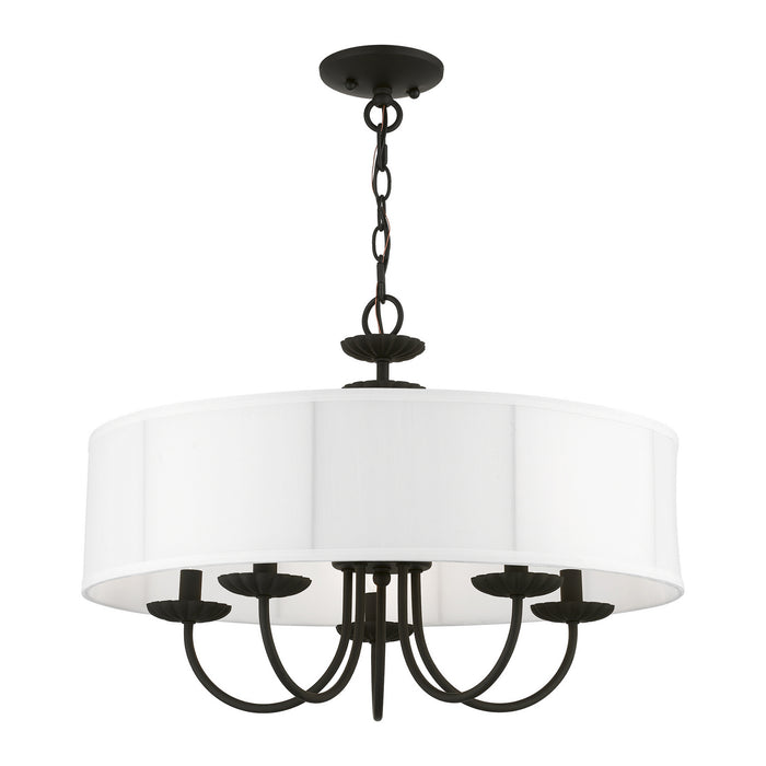 Livex Lighting 42985-04 Five Light Pendant, Black