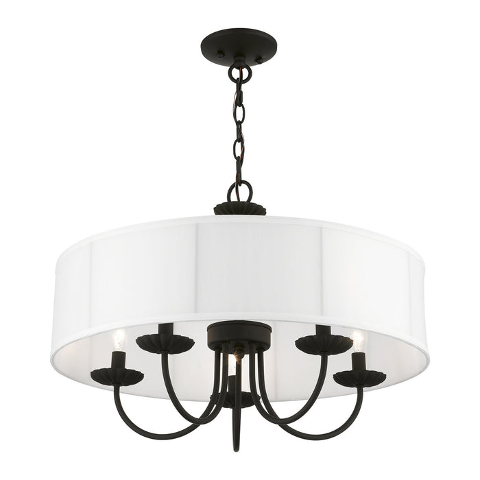 Livex Lighting 42985-04 Five Light Pendant, Black