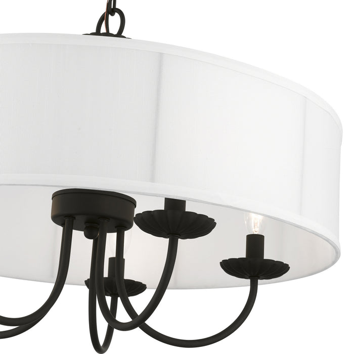 Livex Lighting 42985-04 Five Light Pendant, Black
