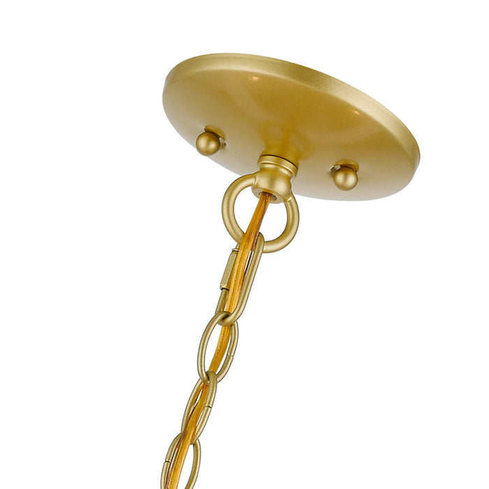 Livex Lighting 42985-33 Five Light Pendant, Soft Gold