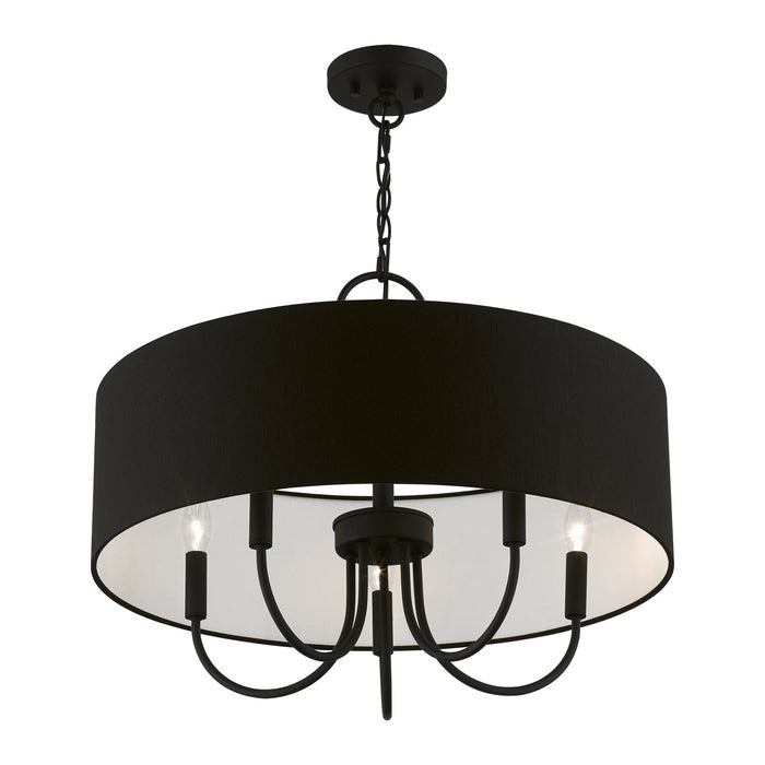 Livex Lighting 43445-04 Five Light Pendant, Black