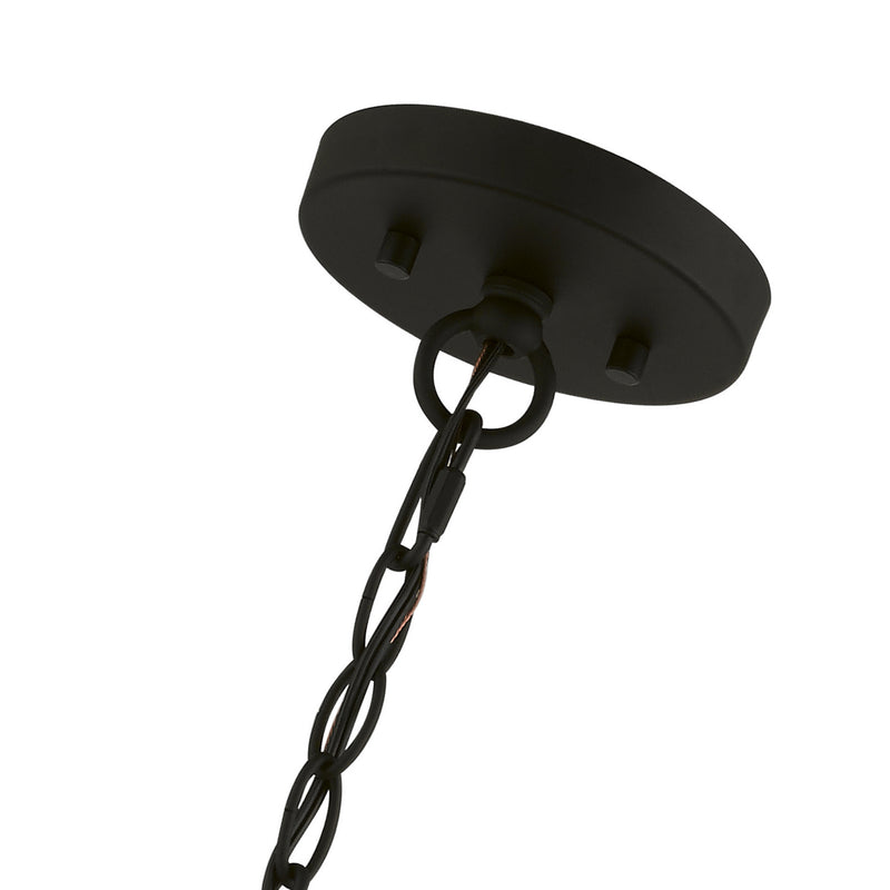 Livex Lighting 43445-04 Five Light Pendant, Black