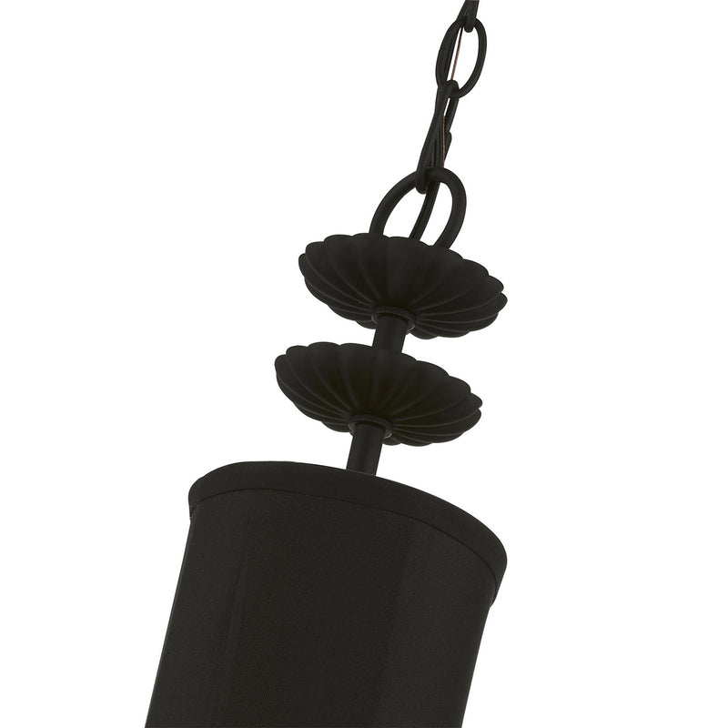Livex Lighting 45121-04 One Light Mini Pendant, Black