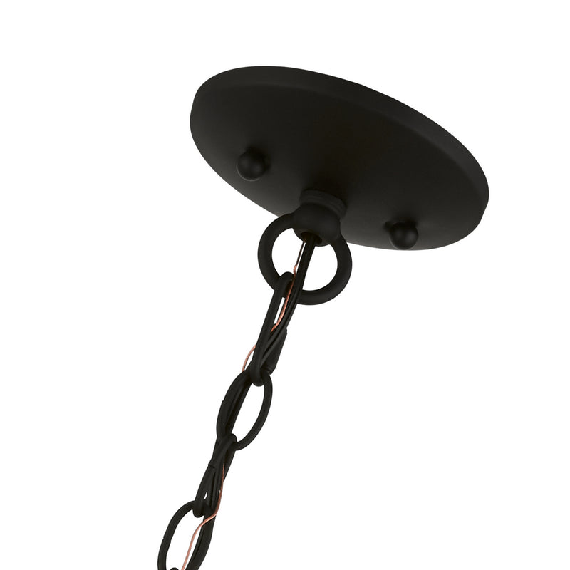 Livex Lighting 45121-04 One Light Mini Pendant, Black