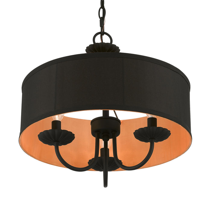 Livex Lighting 45123-04 Three Light Pendant, Black