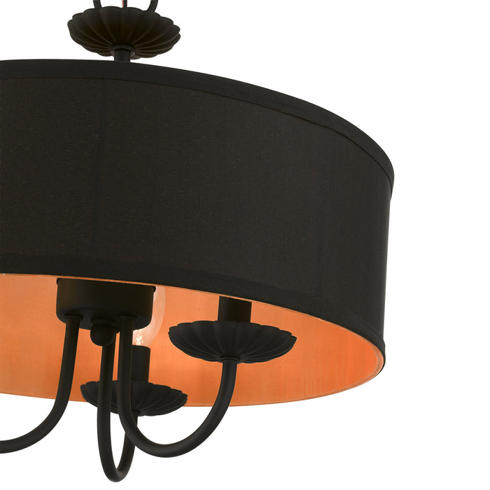Livex Lighting 45123-04 Three Light Pendant, Black