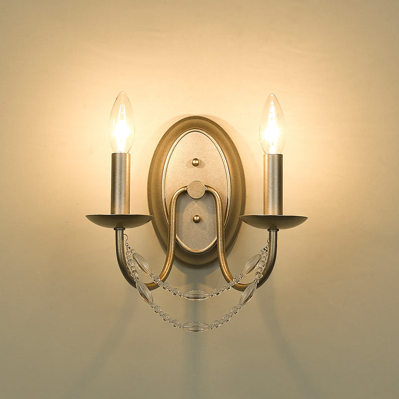 Golden 7644-2W GA Two Light Wall Sconce, Golden Aura