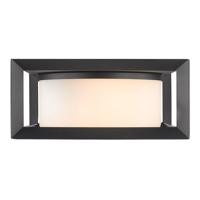 Golden 2073-OFM NB-OP Two Light Outdoor Flush Mount, Natural Black