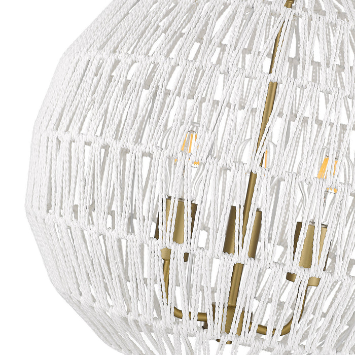 Golden 6933-3P BCB-WR Three Light Pendant, Brushed Champagne Bronze