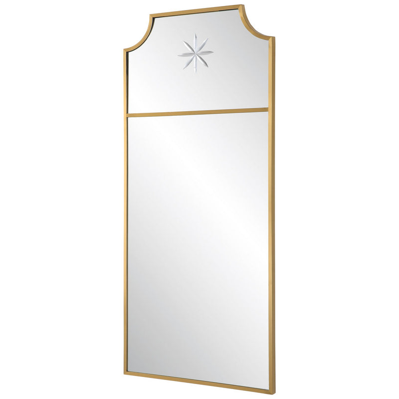 Uttermost 09748 Mirror, Satin Brushed Brass