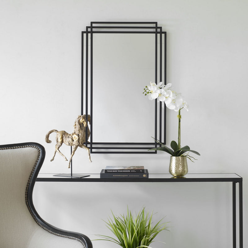 Uttermost 09768 Mirror, Matte Black