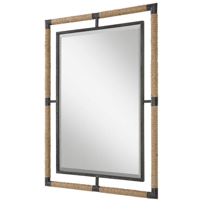Uttermost 09769 Mirror, Textured Rust Black