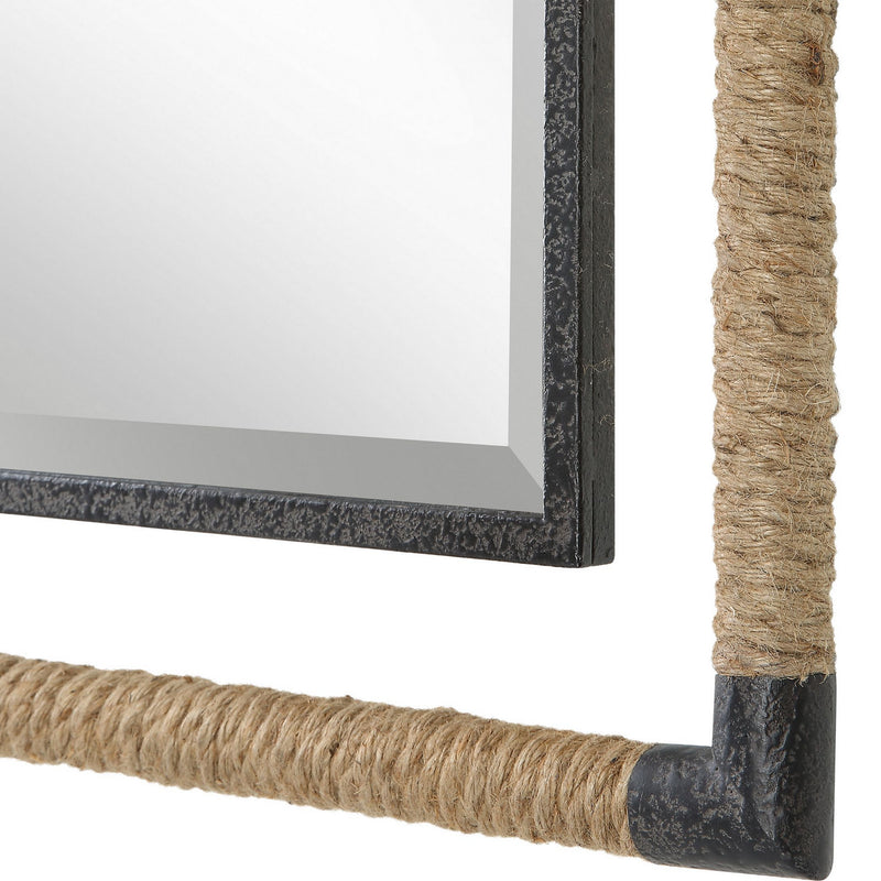 Uttermost 09769 Mirror, Textured Rust Black