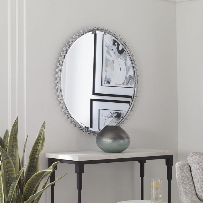 Uttermost 09770 Mirror, Aged White