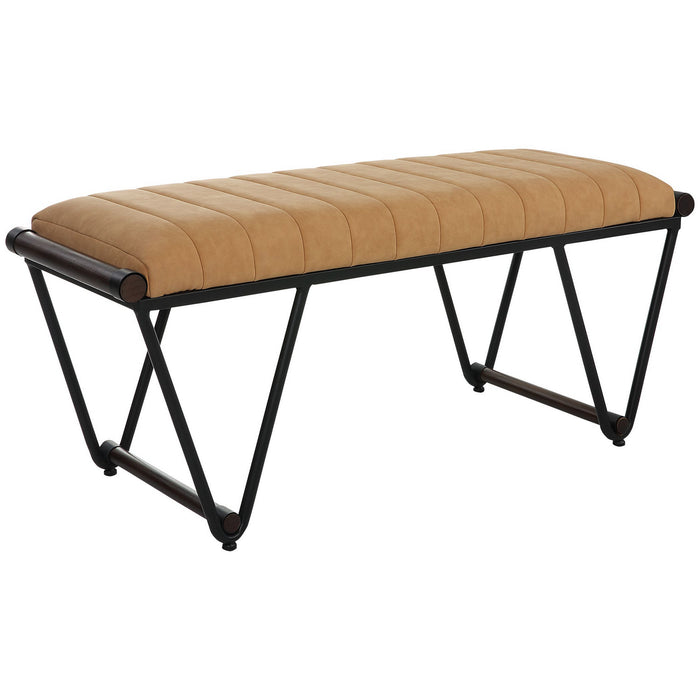 Uttermost 23679 Bench, Matte Black