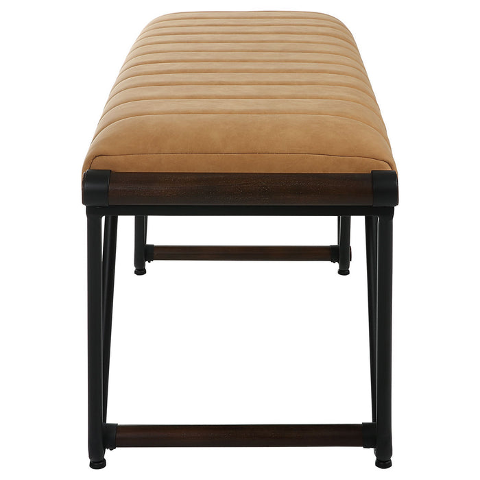 Uttermost 23679 Bench, Matte Black