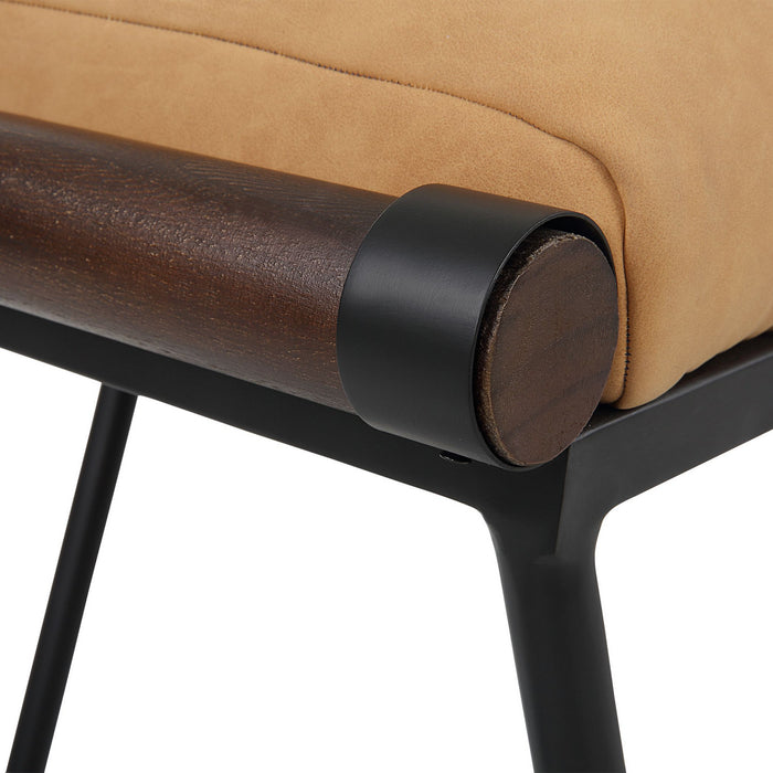 Uttermost 23679 Bench, Matte Black