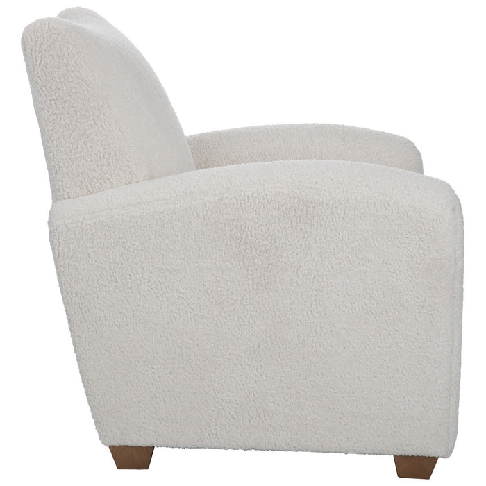 Uttermost 23682 Accent Chair, White