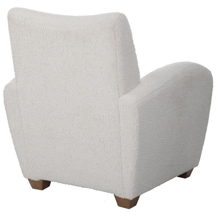 Uttermost 23682 Accent Chair, White