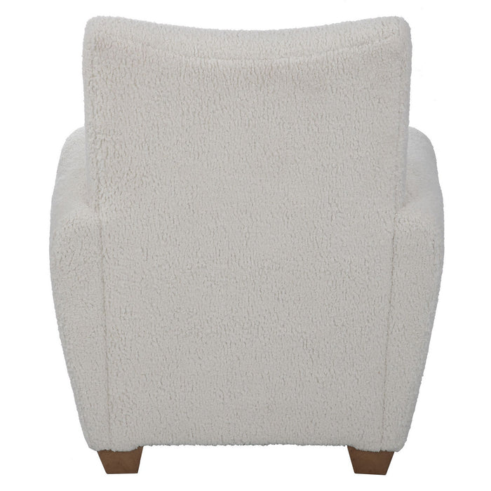 Uttermost 23682 Accent Chair, White