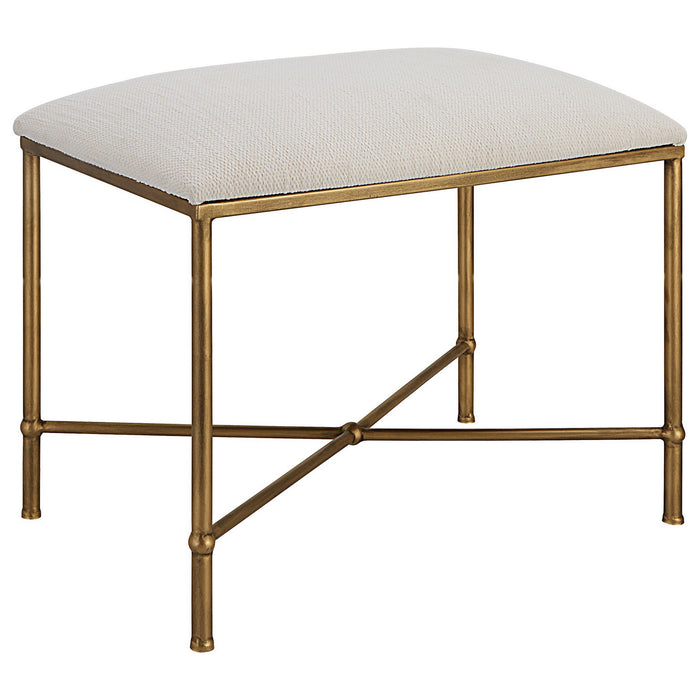Uttermost 23689 Bench, Antique Gold